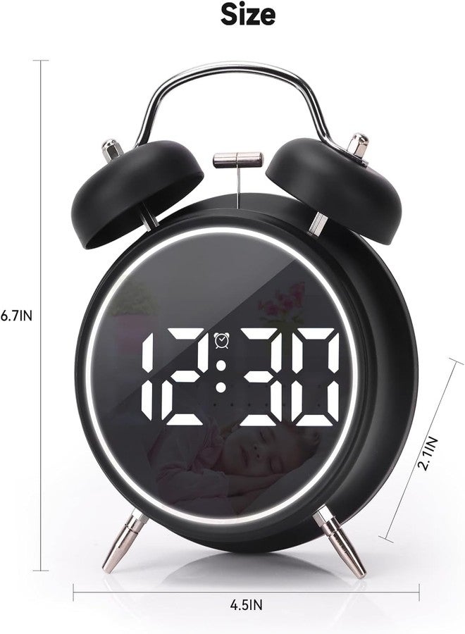 MAPPLE CREATION Kids Digital Alarm Clock for Kids Bedroom, Wake Up Alarm Clock, Bedside Clock Children's Sleep Trainier Wake Up Night Light Boys Girls Birthday Gifts, Table Clock - Image 2